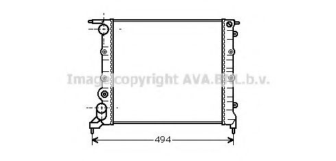 Imagine Radiator, racire motor PRASCO RT2042