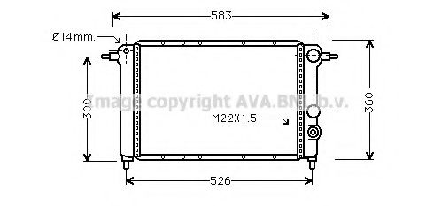 Imagine Radiator, racire motor PRASCO RT2065