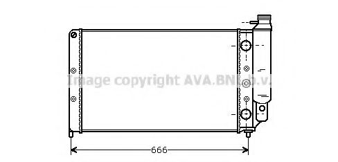 Imagine Radiator, racire motor PRASCO RT2077