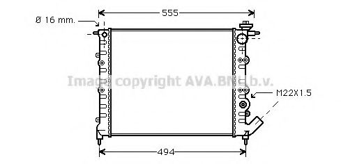 Imagine Radiator, racire motor PRASCO RT2109