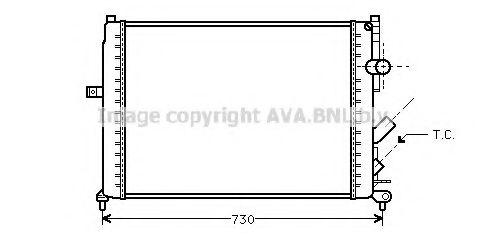 Imagine Radiator, racire motor PRASCO RT2166