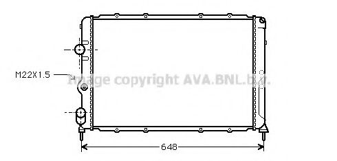 Imagine Radiator, racire motor PRASCO RT2199