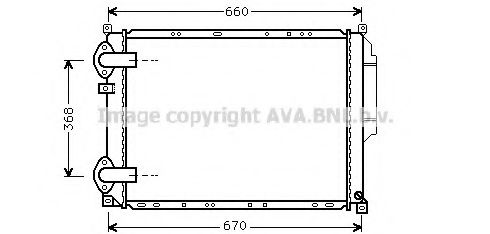 Imagine Radiator, racire motor PRASCO RT2216