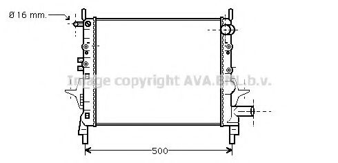 Imagine Radiator, racire motor PRASCO RT2217