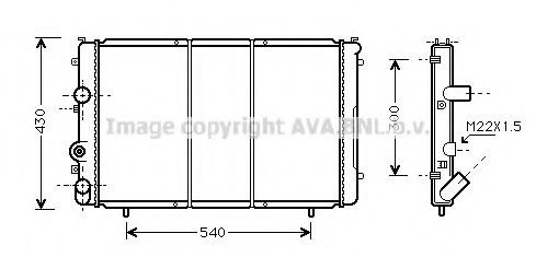 Imagine Radiator, racire motor PRASCO RT2274