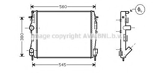 Imagine Radiator, racire motor PRASCO RT2309