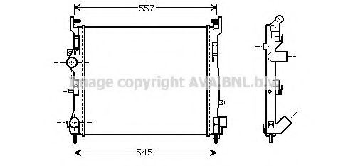 Imagine Radiator, racire motor PRASCO RT2362