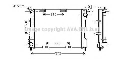 Imagine Radiator, racire motor PRASCO RT2372