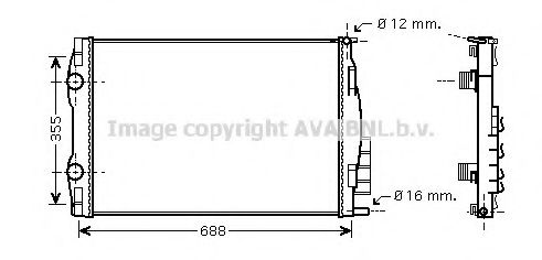 Imagine Radiator, racire motor PRASCO RT2387