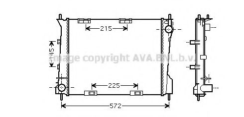 Imagine Radiator, racire motor PRASCO RT2554