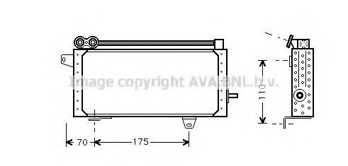 Imagine Radiator ulei, ulei motor PRASCO RT3145