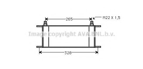 Imagine Radiator ulei, ulei motor PRASCO RT3163