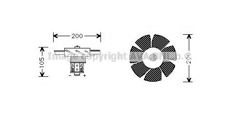 Imagine Electromotor, ventilatie interioara PRASCO RT7518