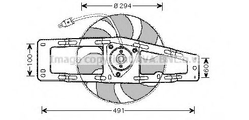 Imagine Ventilator, radiator PRASCO RT7535