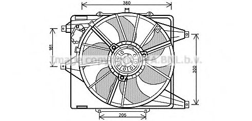 Imagine Ventilator, radiator PRASCO RT7541