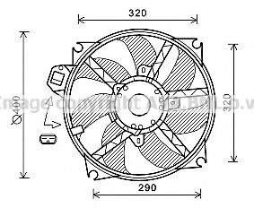 Imagine Ventilator, radiator PRASCO RT7563