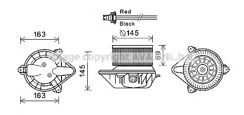 Imagine Electromotor, ventilatie interioara PRASCO RT8582