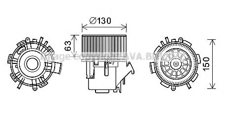 Imagine Electromotor, ventilatie interioara PRASCO RT8600