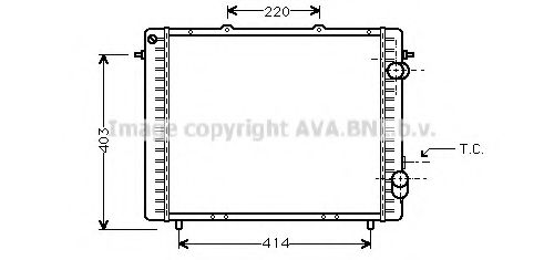 Imagine Radiator, racire motor PRASCO RTA2159