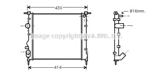 Imagine Radiator, racire motor PRASCO RTA2261