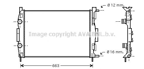 Imagine Radiator, racire motor PRASCO RTA2308