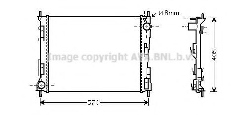 Imagine Radiator, racire motor PRASCO RTA2375