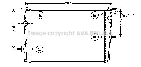 Imagine Radiator, racire motor PRASCO RTA2573