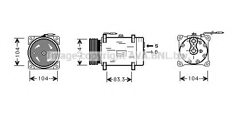 Imagine Compresor, climatizare PRASCO RTK038