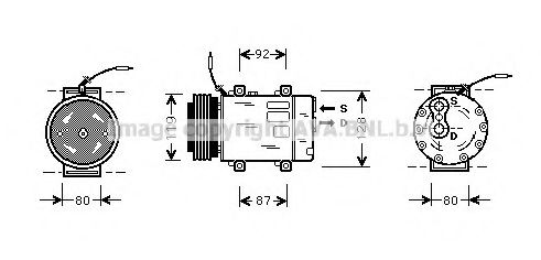 Imagine Compresor, climatizare PRASCO RTK283