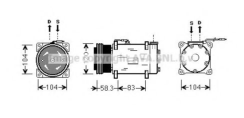 Imagine Compresor, climatizare PRASCO RTK284