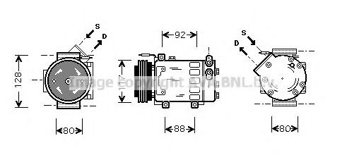 Imagine Compresor, climatizare PRASCO RTK285