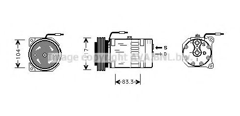 Imagine Compresor, climatizare PRASCO RTK403