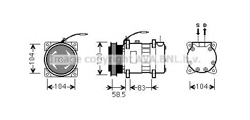 Imagine Compresor, climatizare PRASCO RTK433