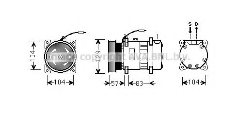 Imagine Compresor, climatizare PRASCO RTK436