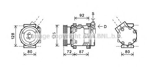 Imagine Compresor, climatizare PRASCO RTK468