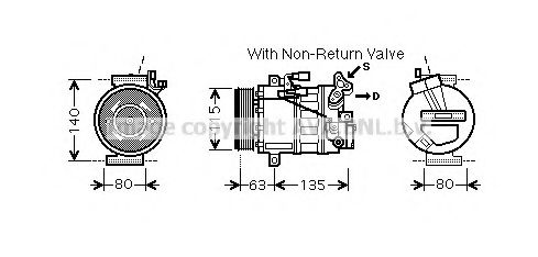 Imagine Compresor, climatizare PRASCO RTK487