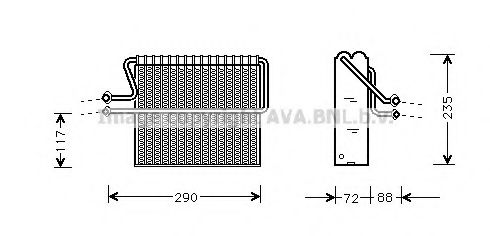 Imagine evaporator,aer conditionat PRASCO RTV004