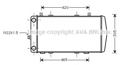 Imagine Radiator, racire motor PRASCO SA2004