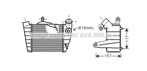 Imagine Intercooler, compresor PRASCO SA4019