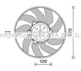 Imagine Ventilator, radiator PRASCO SB7504