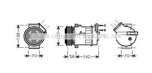 Imagine Compresor, climatizare PRASCO SBK067