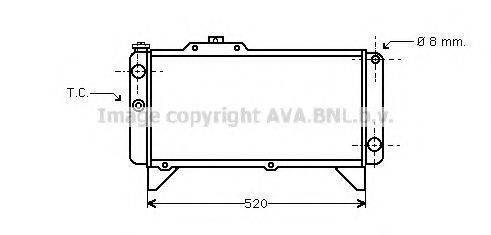 Imagine Radiator, racire motor PRASCO SI2020