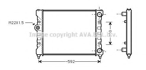 Imagine Radiator, racire motor PRASCO ST2024