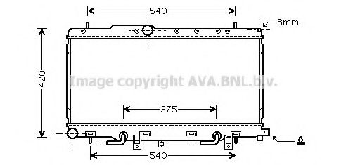 Imagine Radiator, racire motor PRASCO SU2056