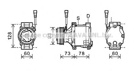 Imagine Compresor, climatizare PRASCO SUK080