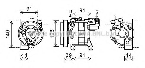 Imagine Compresor, climatizare PRASCO SUK082