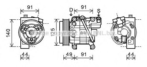 Imagine Compresor, climatizare PRASCO SUK083