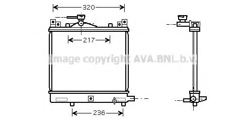 Imagine Radiator, racire motor PRASCO SZ2057