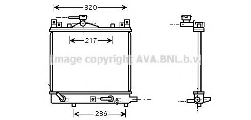 Imagine Radiator, racire motor PRASCO SZ2058