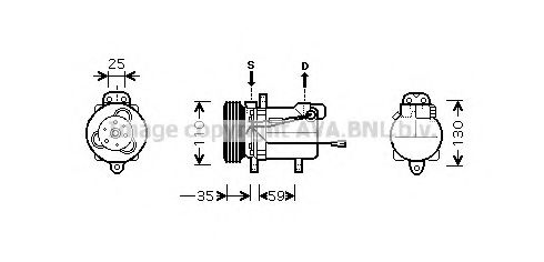 Imagine Compresor, climatizare PRASCO SZAK069